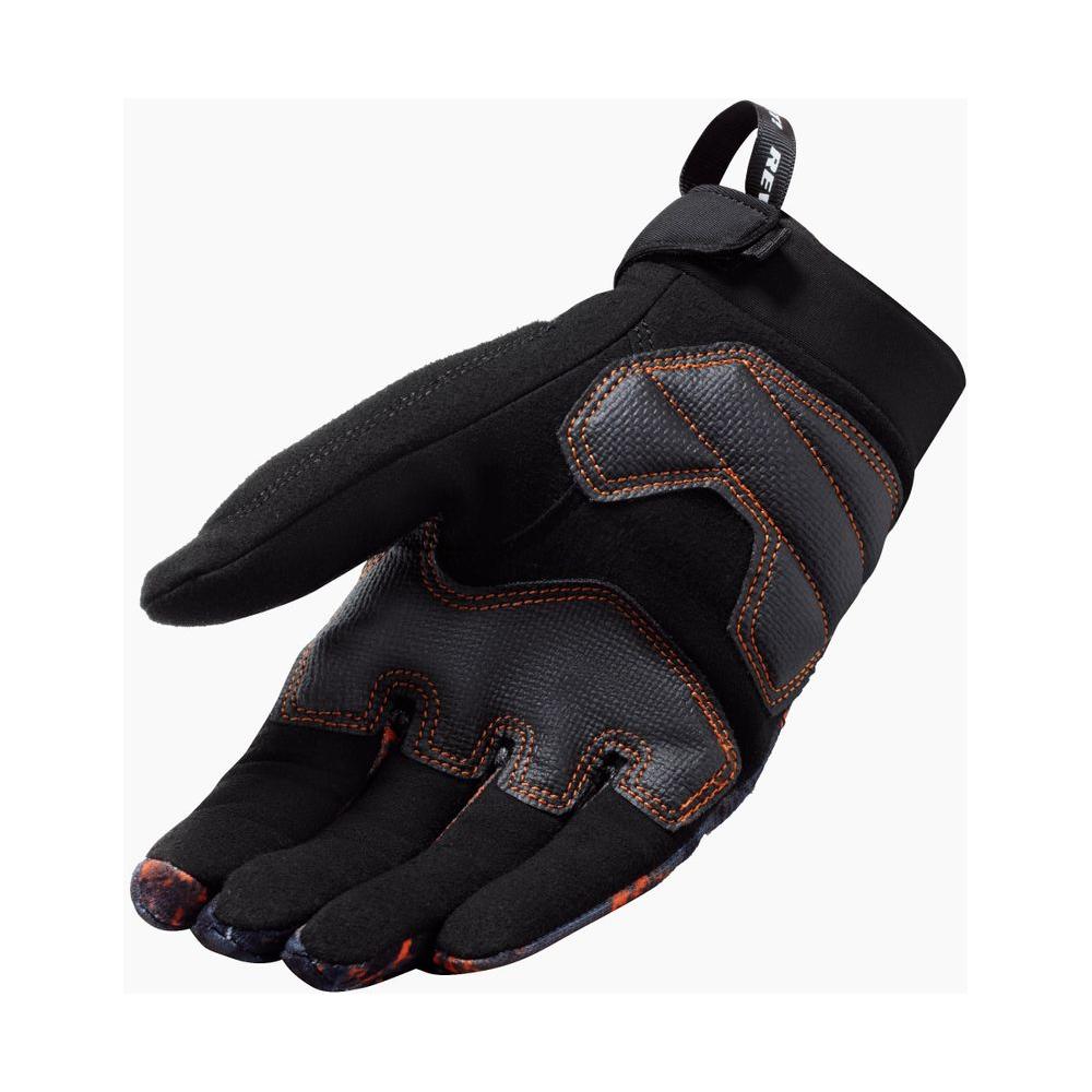 Rev'it! Continent Wind-Blocking Textile Gloves Black / Orange