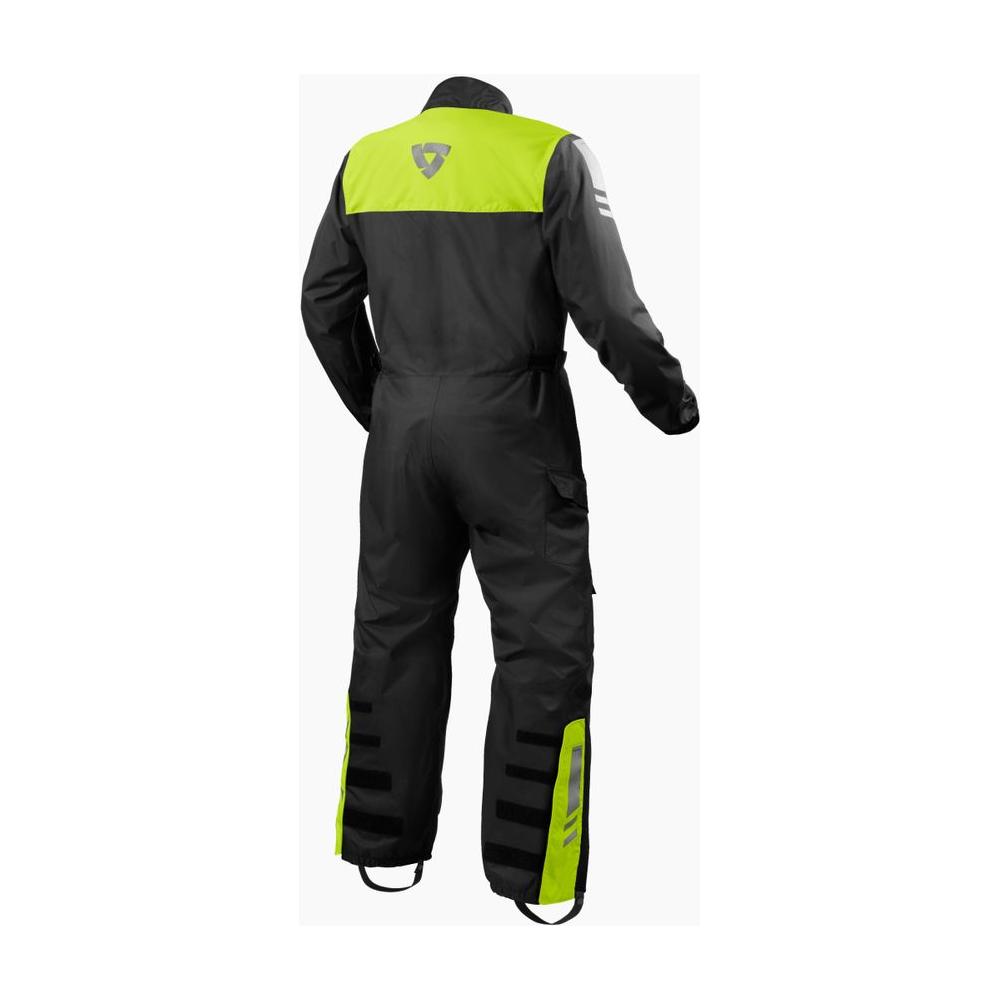 Rev'it! Pacific 4 H2O One Piece Rain Oversuit Black / Neon Yellow