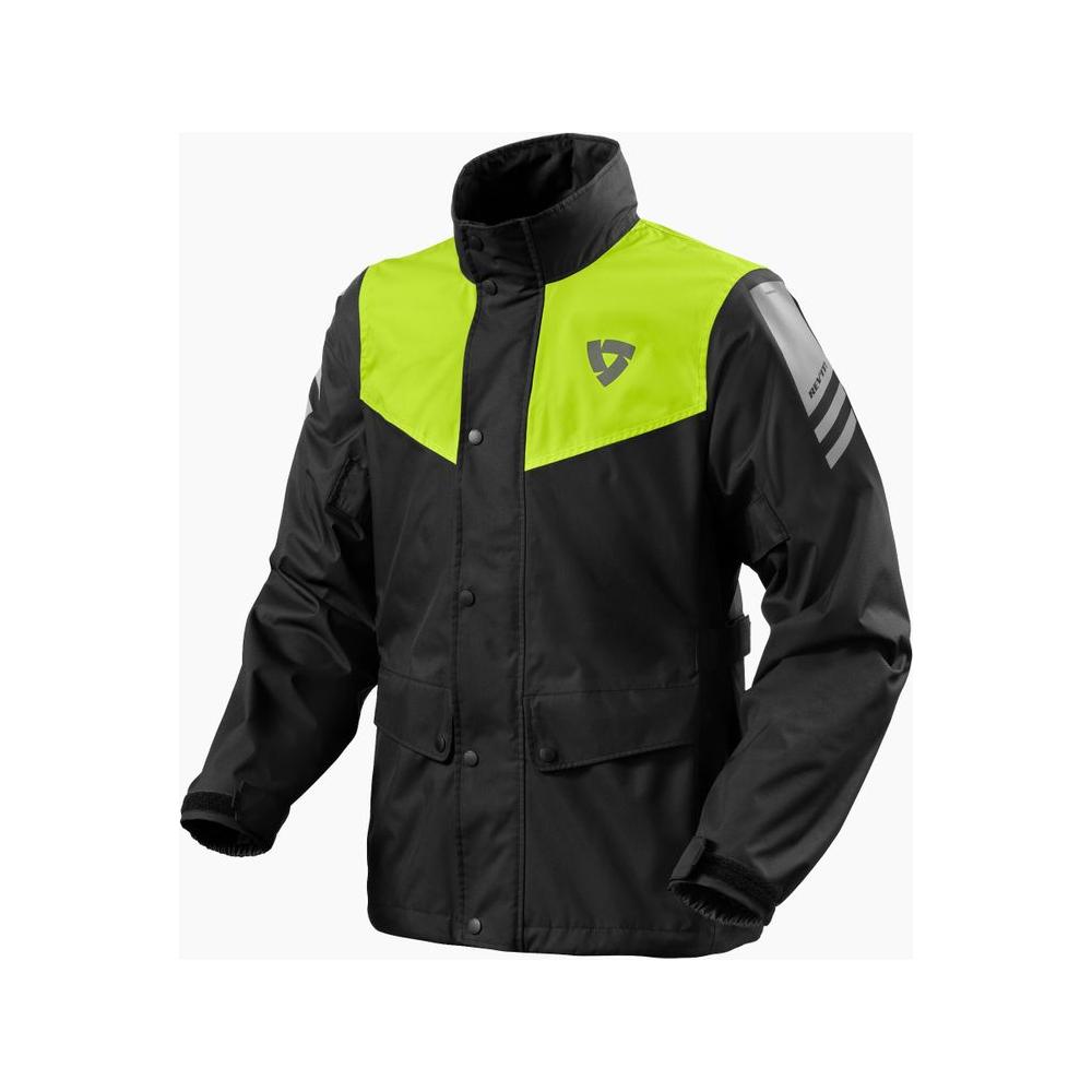 Rev'it! Nitric 4 H2O Rain Over Jacket Black / Neon Yellow