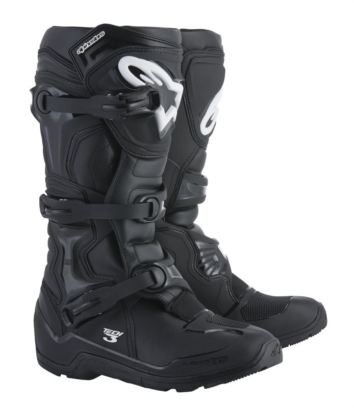 Alpinestars Tech 3 Enduro Off-Road Boots Black FREE 1 YEAR Returns, FREE UK Delivery | ThrottleChimp