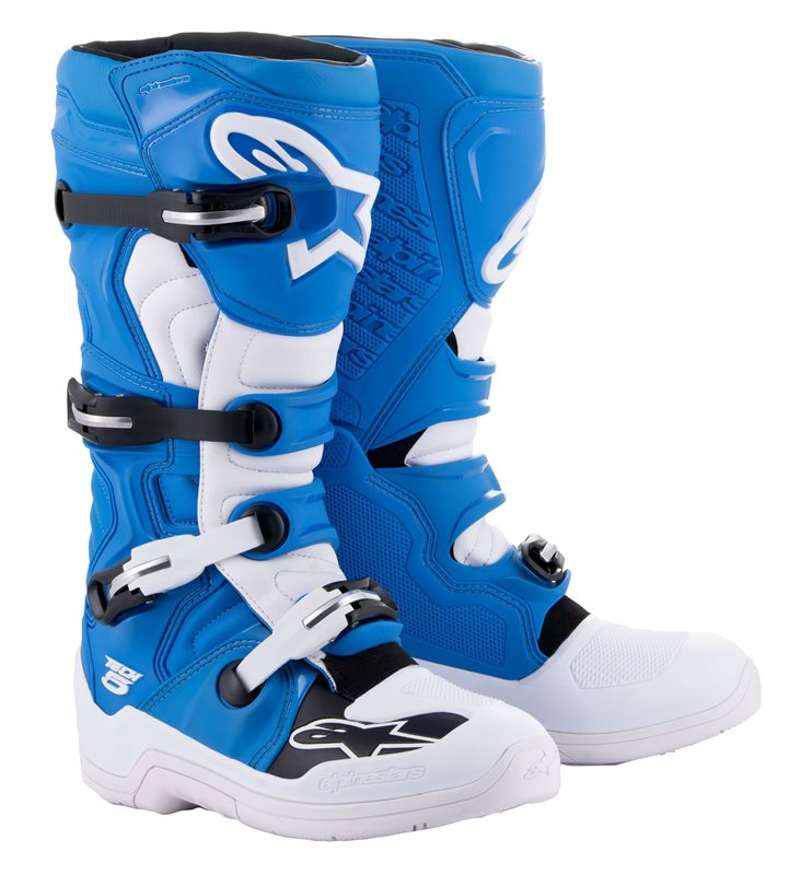 Alpinestars Tech 5 Off-Road Boots Blue / White FREE 1 YEAR Returns, FREE UK Delivery | ThrottleChimp