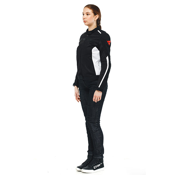 Dainese Hydra Flux 2 Air D-Dry Ladies Textile Jacket Black / White FREE 1 YEAR Returns, FREE UK Delivery | ThrottleChimp