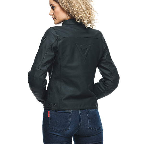 Dainese Razon 2 Ladies Leather Jacket Black (Image 5) - ThrottleChimp