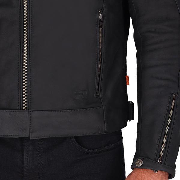 Richa Charleston Leather Jacket Black (Image 4) - ThrottleChimp