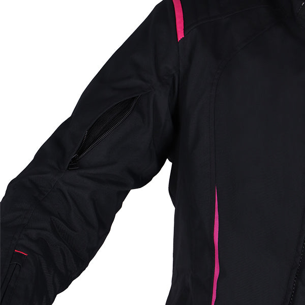 Richa Chloe 2 Ladies Touring Textile Jacket Black / Pink (Image 5) - ThrottleChimp