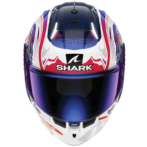 Shark Skwal i3 Full Face Helmet Zarco GP DE FCE White / Violet / Blue FREE 1 YEAR Returns, FREE UK Delivery | ThrottleChimp