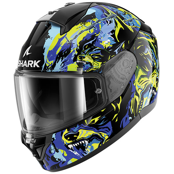 Shark Ridill 2 Full Face Helmet Raging Beast Black / Purple / Yellow