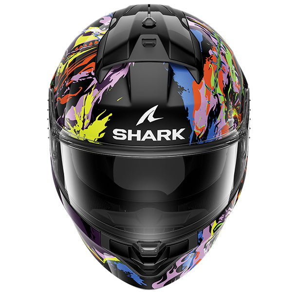 Shark Ridill 2 Full Face Helmet Raging Beast Black / Violet / Yellow FREE 1 YEAR Returns, FREE UK Delivery | ThrottleChimp