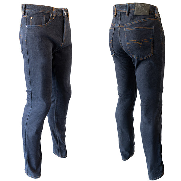 Richa Carter Riding Denim Jeans Dark Blue (Image 3) - ThrottleChimp