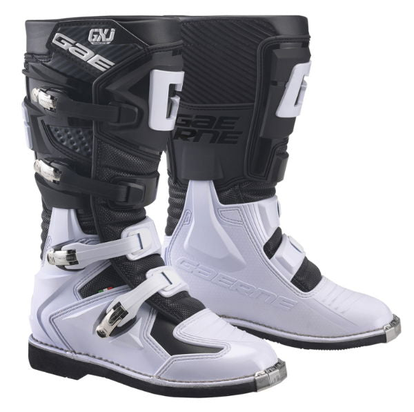 Gaerne GX-J Kids MX Boots Black / White FREE 1 YEAR Returns, FREE UK Delivery | ThrottleChimp