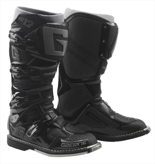 Gaerne SG-12 MX Boots Black FREE 1 YEAR Returns, FREE UK Delivery | ThrottleChimp