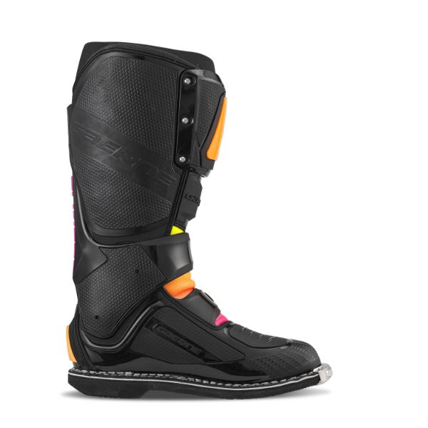 Gaerne SG-12 MX Boots Black / Orange / Pink FREE 1 YEAR Returns, FREE UK Delivery | ThrottleChimp