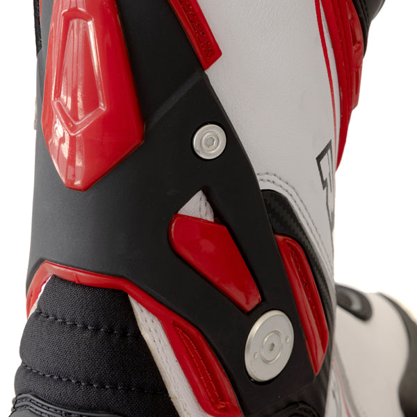 Richa Blade Waterproof Boots Black / White / Red FREE 1 YEAR Returns, FREE UK Delivery | ThrottleChimp