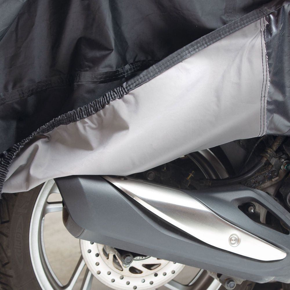 Tucano Urbano Scooter Cover Super For Scooters With Top Case & Windscreen Black (Image 7) - ThrottleChimp