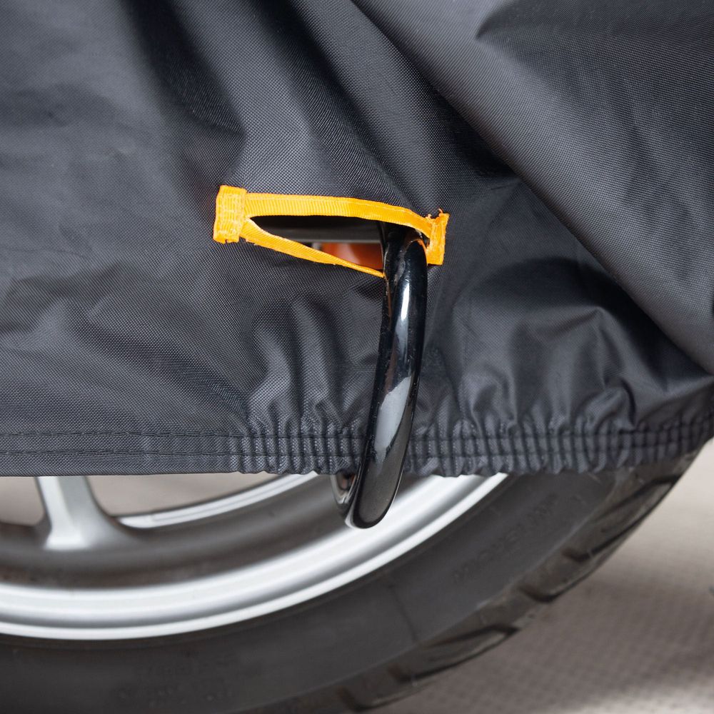 Tucano Urbano Scooter Cover Super For Scooters With Top Case & Windscreen Black (Image 9) - ThrottleChimp