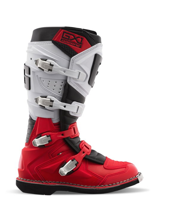 Gaerne GX-1 MX Boots Red / White FREE 1 YEAR Returns, FREE UK Delivery | ThrottleChimp