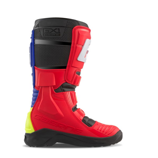 Gaerne GX-1 Evo MX Boots Red / Multi FREE 1 YEAR Returns, FREE UK Delivery | ThrottleChimp