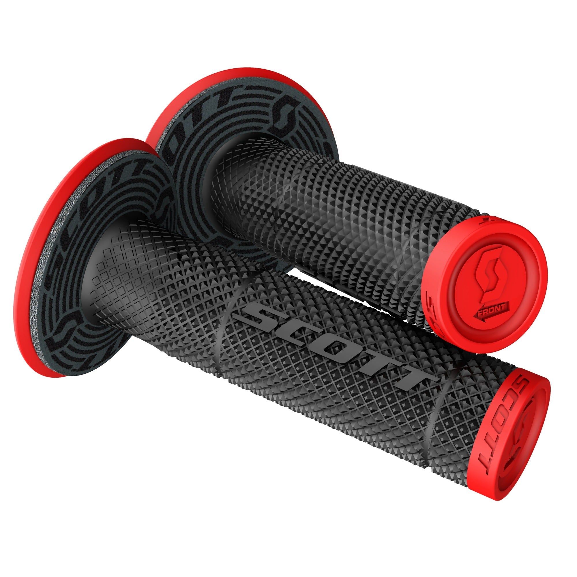 Scott SX 2 + Donut Grip Neon Red / Black