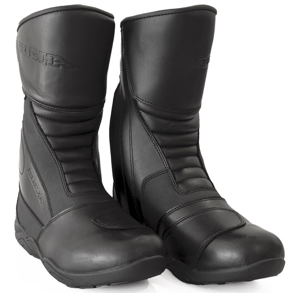 Richa Zenith Waterproof Boots Black FREE 1 YEAR Returns, FREE UK Delivery | ThrottleChimp