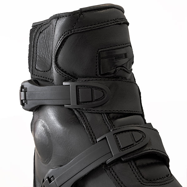 Richa Colt Leather Short Boots Black FREE 1 YEAR Returns, FREE UK Delivery | ThrottleChimp