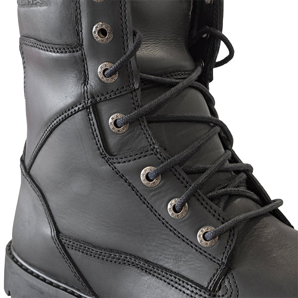 Richa Brookland Leather Boots Black FREE 1 YEAR Returns, FREE UK Delivery | ThrottleChimp