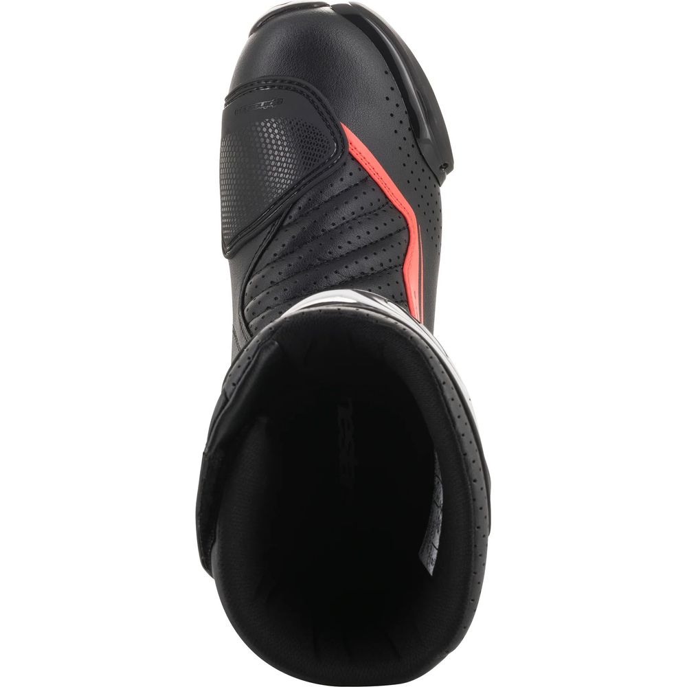 Alpinestars SMX 6 V2 Boots Black / Grey / Fluo Red (Image 2) - ThrottleChimp