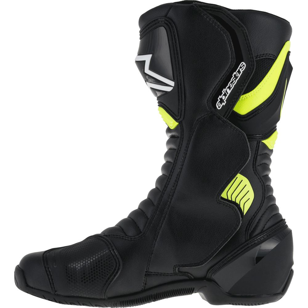 Alpinestars SMX 6 V2 Boots Black / Fluo Yellow (Image 2) - ThrottleChimp