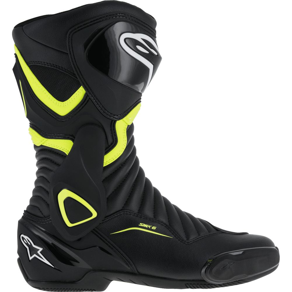 Alpinestars SMX 6 V2 Boots Black / Fluo Yellow FREE 1 YEAR Returns, FREE UK Delivery | ThrottleChimp