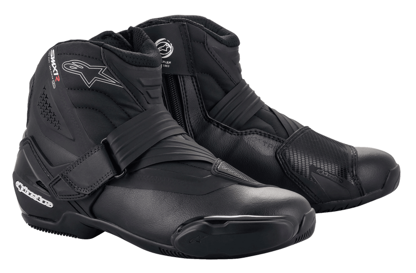 Alpinestars SMX-1 R V2 Short Boots Black FREE 1 YEAR Returns, FREE UK Delivery | ThrottleChimp