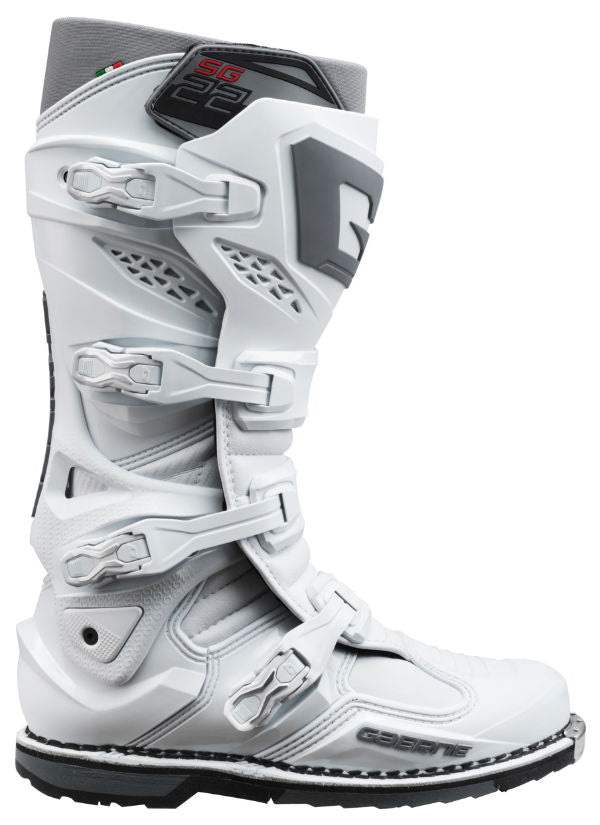 Gaerne SG.22 MX Boots White FREE 1 YEAR Returns, FREE UK Delivery | ThrottleChimp