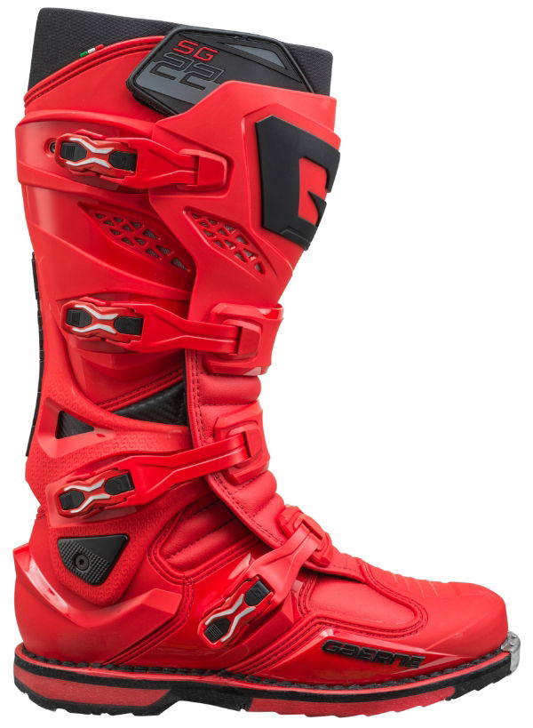 Gaerne SG.22 MX Boots Red FREE 1 YEAR Returns, FREE UK Delivery | ThrottleChimp