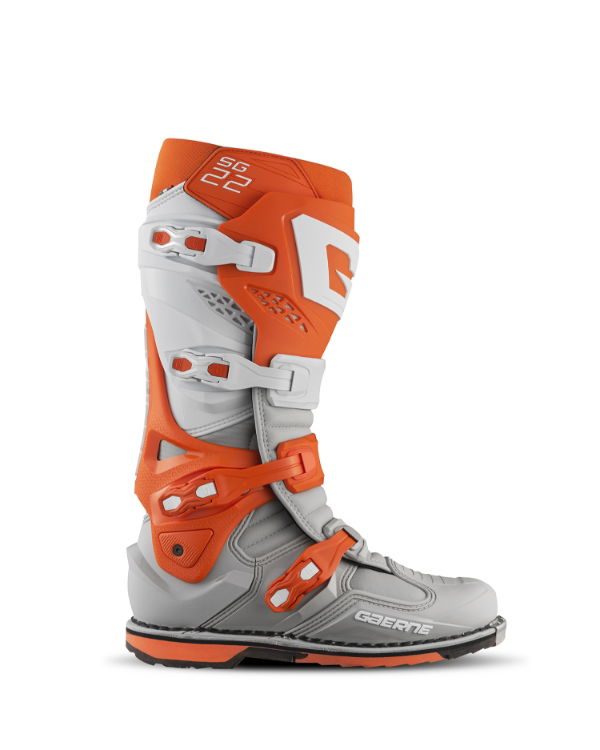 Gaerne SG.22 MX Boots Orange / White / Grey FREE 1 YEAR Returns, FREE UK Delivery | ThrottleChimp