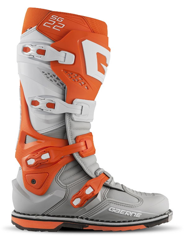 Gaerne SG.22 MX Boots Orange / White / Grey FREE 1 YEAR Returns, FREE UK Delivery | ThrottleChimp