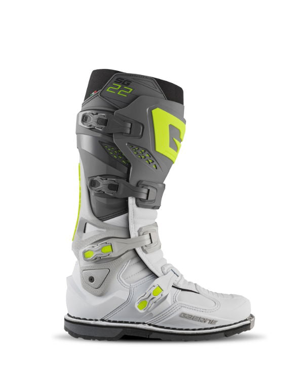 Gaerne SG.22 MX Boots Anthracite / White / Grey FREE 1 YEAR Returns, FREE UK Delivery | ThrottleChimp