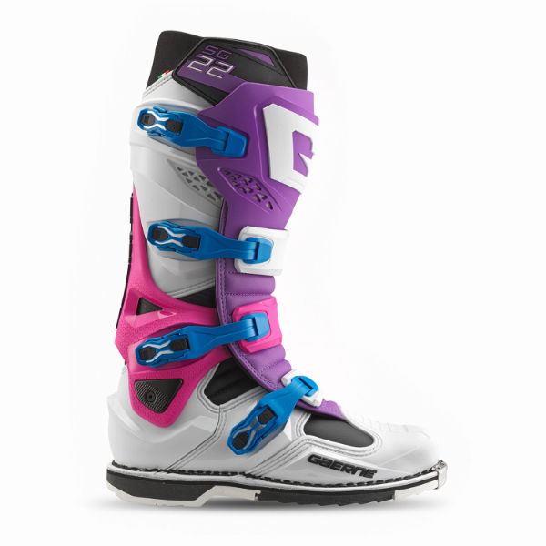 Gaerne SG.22 MX Boots Purple / White FREE 1 YEAR Returns, FREE UK Delivery | ThrottleChimp