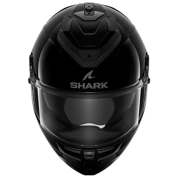 Shark Spartan GT PRO Full Face Helmet Blank Black FREE 1 YEAR Returns, FREE UK Delivery | ThrottleChimp