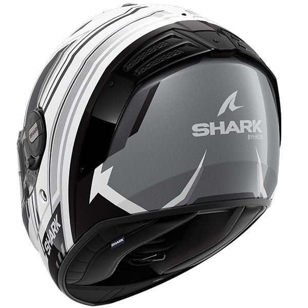 Shark Spartan RS Full Face Helmet Byhron White / Black (Image 3) - ThrottleChimp