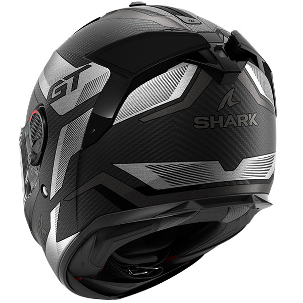 Shark Spartan GT PRO Full Face Helmet Ritmo Carbon / Silver (Image 3) - ThrottleChimp