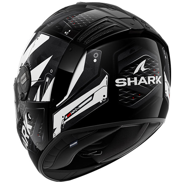 Shark Spartan RS Full Face Helmet Stingrey Black / White / Anthracite (Image 3) - ThrottleChimp