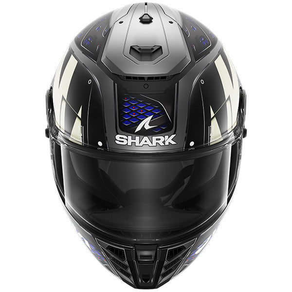 Shark Spartan RS Full Face Helmet Stingrey Matt Anthracite / Blue / Black (Image 2) - ThrottleChimp