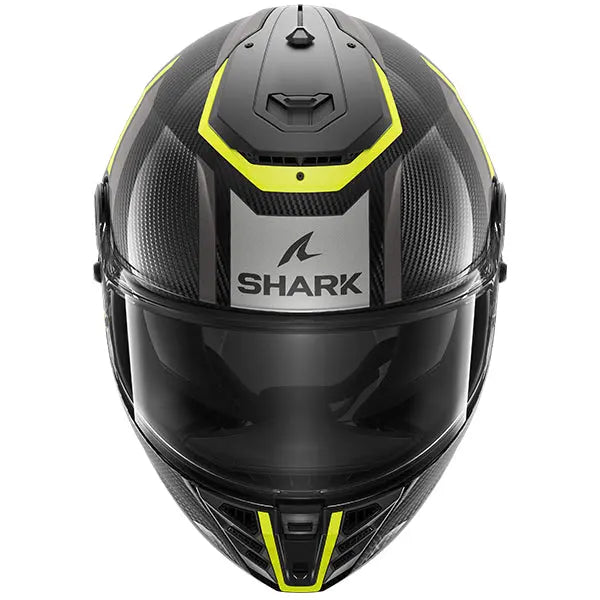 Shark Spartan RS Carbon Full Face Helmet Shawn Carbon / Yellow / Anthracite FREE 1 YEAR Returns, FREE UK Delivery | ThrottleChimp