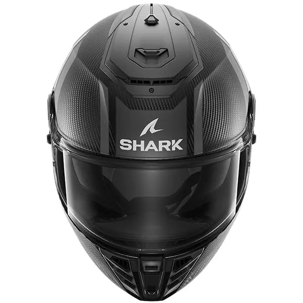 Shark Spartan RS Carbon Full Face Helmet Shawn Matt Carbon / Silver / Anthracite - ThrottleChimp