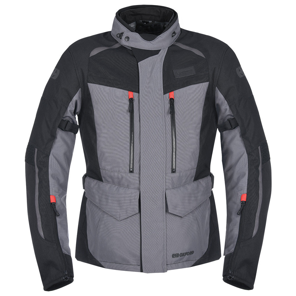 Oxford Continental Advanced Textile Jacket Tech Grey (Image 3) - ThrottleChimp