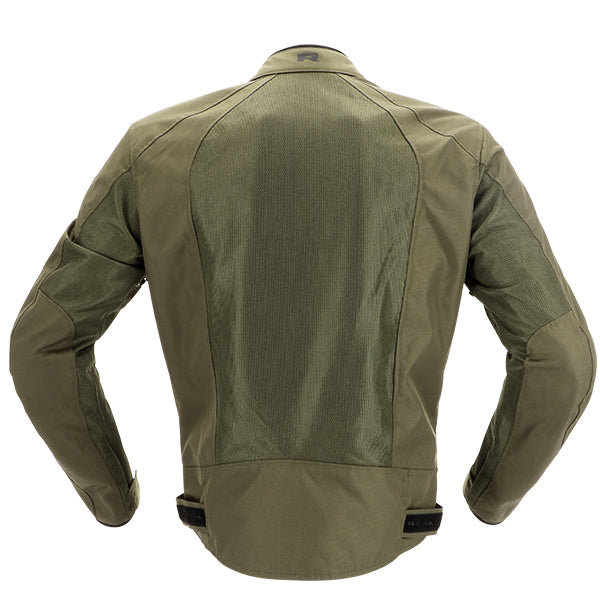 Richa Airsummer Touring Mesh Textile Jacket Olive Green (Image 3) - ThrottleChimp