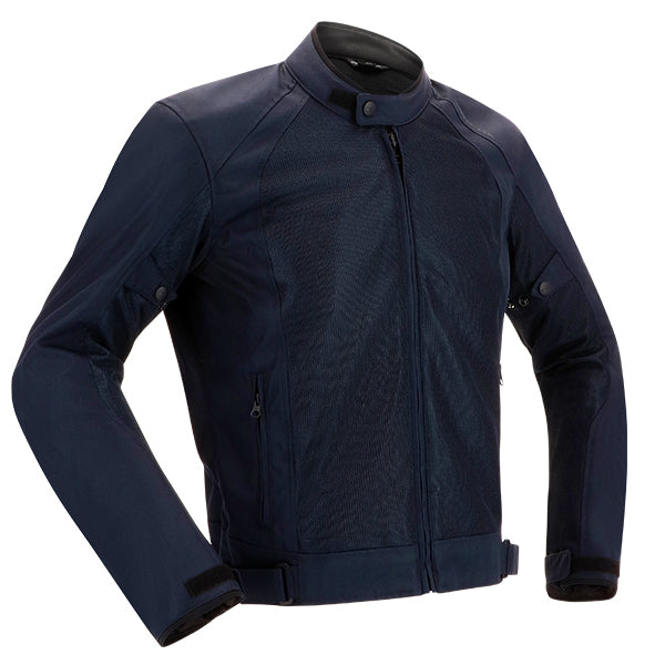 Richa Airsummer Touring Mesh Textile Jacket Navy Blue (Image 2) - ThrottleChimp