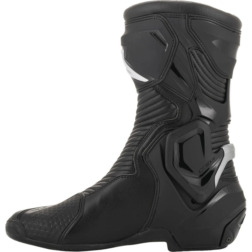 Alpinestars SMX Plus V2 Gore-Tex Boots Black / Silver (Image 4) - ThrottleChimp