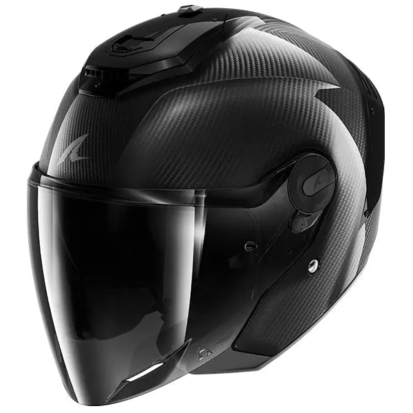 Shark RS Jet Full Carbon Open Face Helmet Gloss Carbon FREE 1 YEAR Returns, FREE UK Delivery | ThrottleChimp