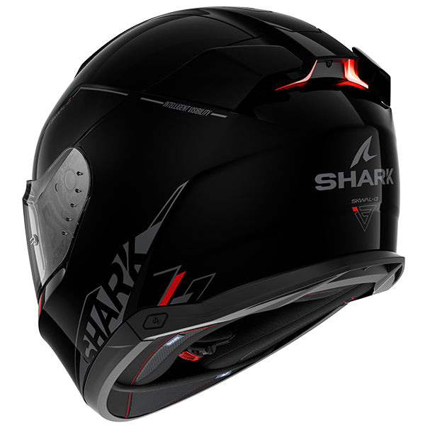 Shark Skwal i3 Full Face Helmet Blank SP Black / Anthracite / Red (Image 3) - ThrottleChimp