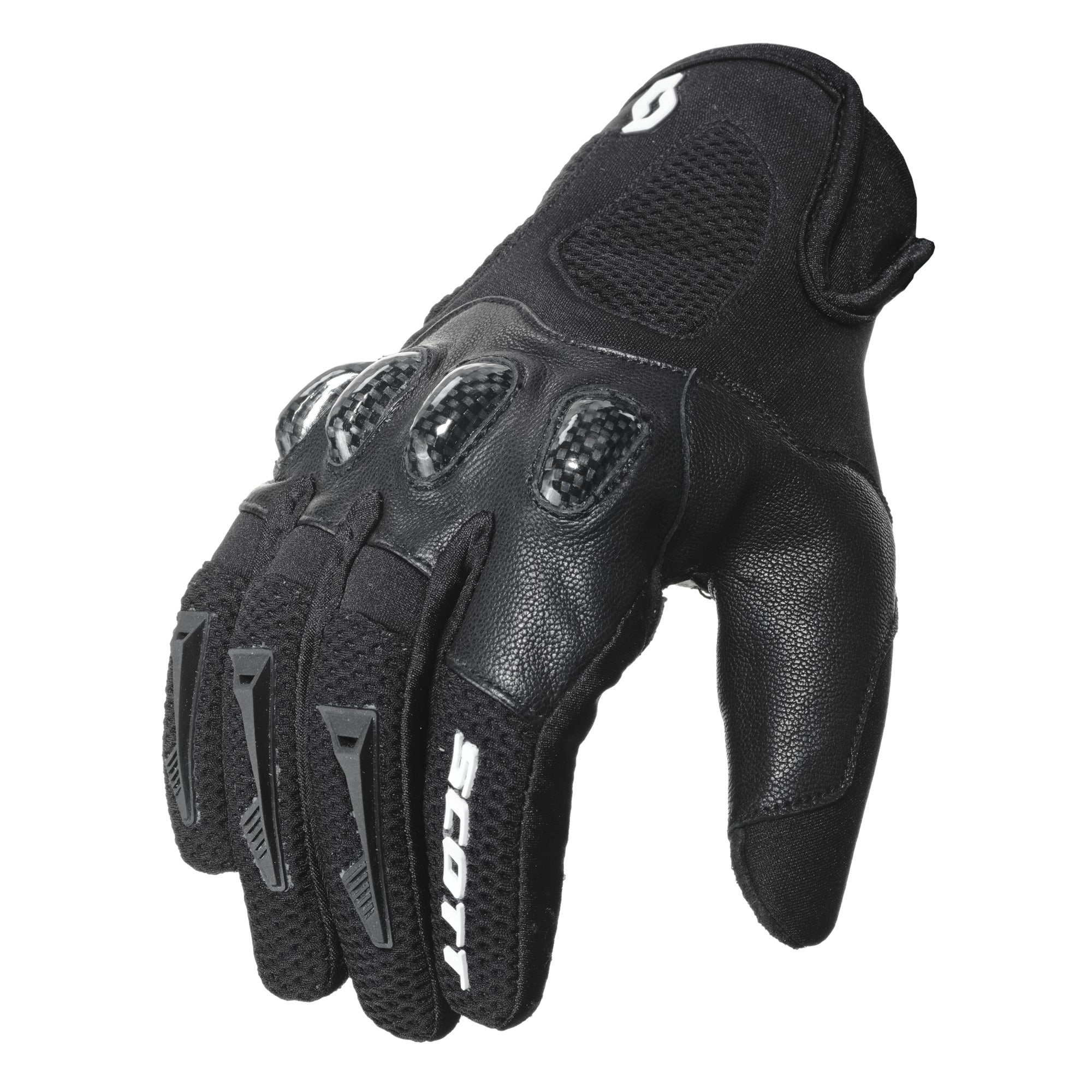 Scott Assault Leather Gloves Black