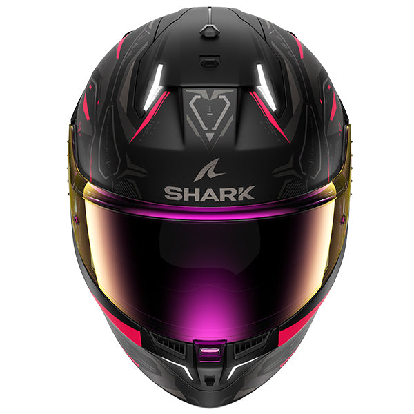 Shark Skwal i3 Full Face Helmet Linik Matt Black / Violet / Anthracite (Image 4) - ThrottleChimp